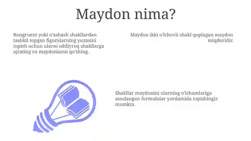 Maydon Asoslari: Tushunchaga Ega Bo'lish 3