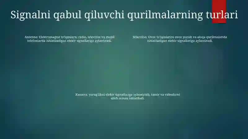 Signal Qabul Qiluvchi Qurilmalar 3