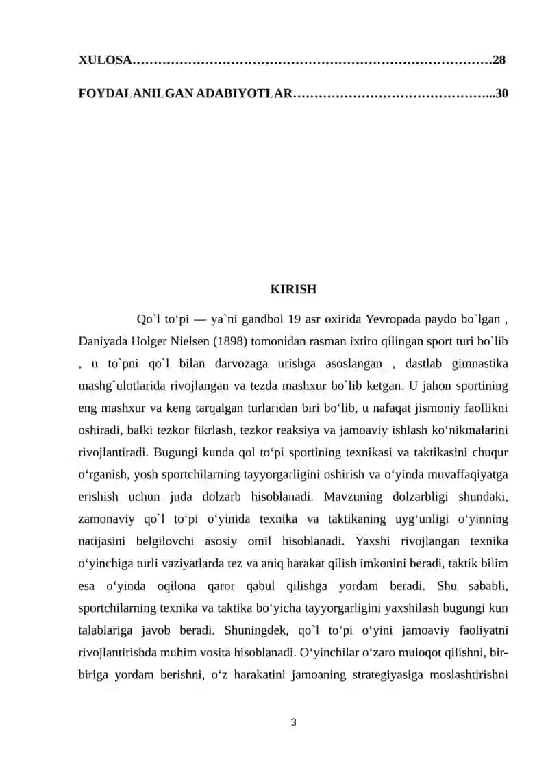Qo`l to`pi o`yinining tarixi, qoidalari, texnikasi va taktikasining tasnifi 3