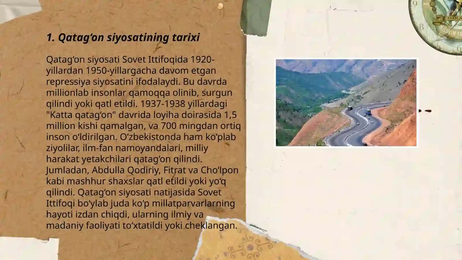 Qatag‘on siyosatining tarixi 3