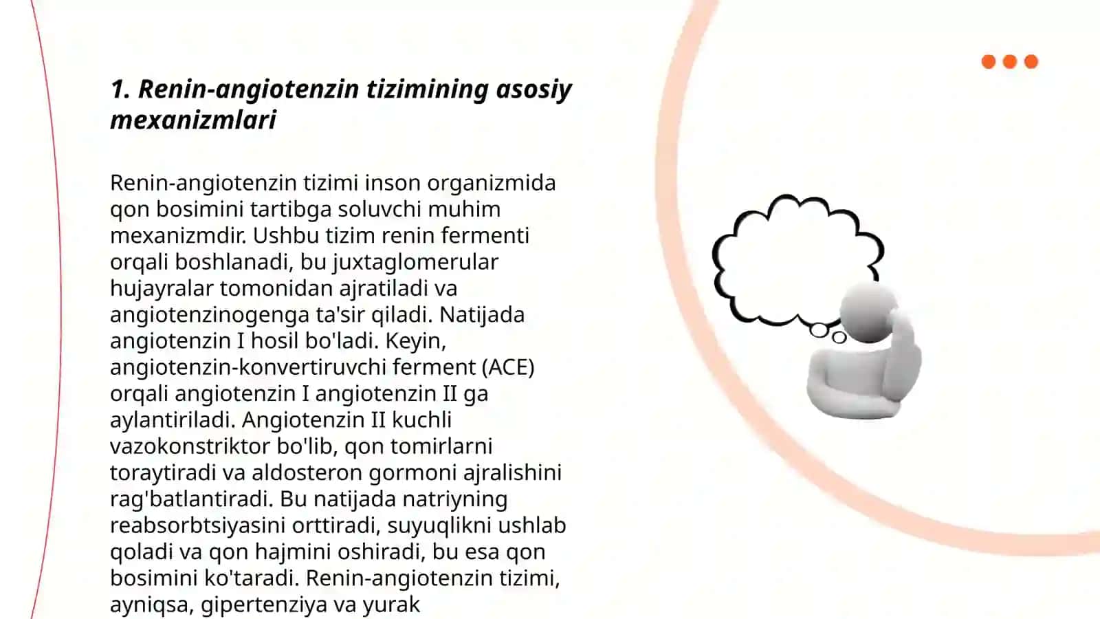 Renin-angiotenzin sistenasiga ta'sir qiluvchi yangi dori vositalar 3