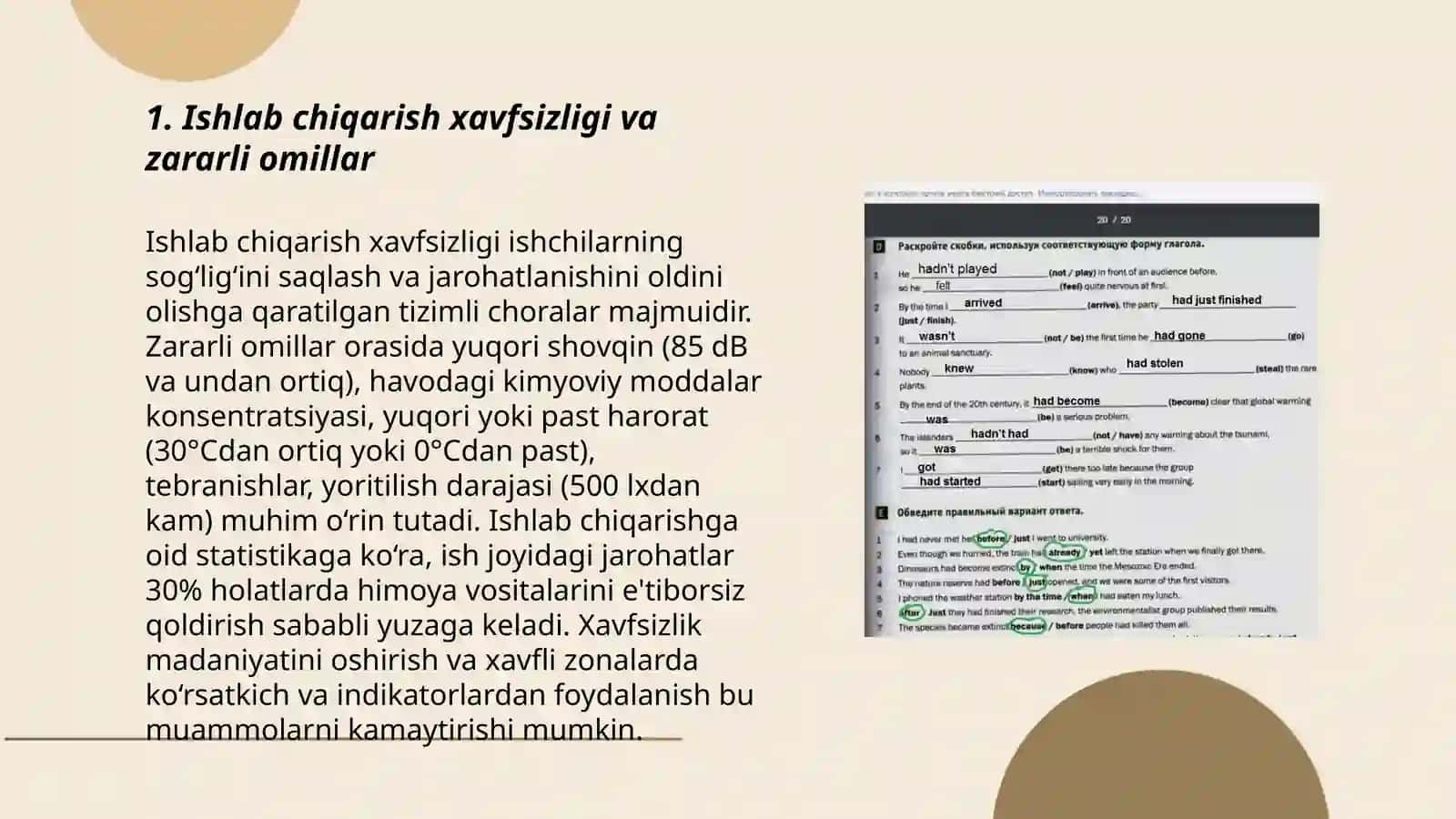 Ishlab chiqarishning zararli omillarini inson organizmiga taʼsirini hisoblash 3