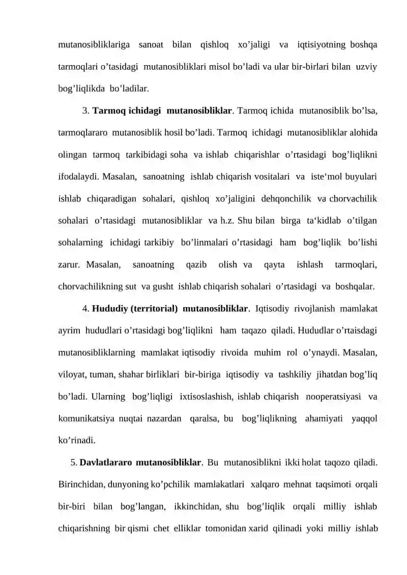 Milliy iqtisodiyotning muvozanati va mutanosibli rivojlanishi 3