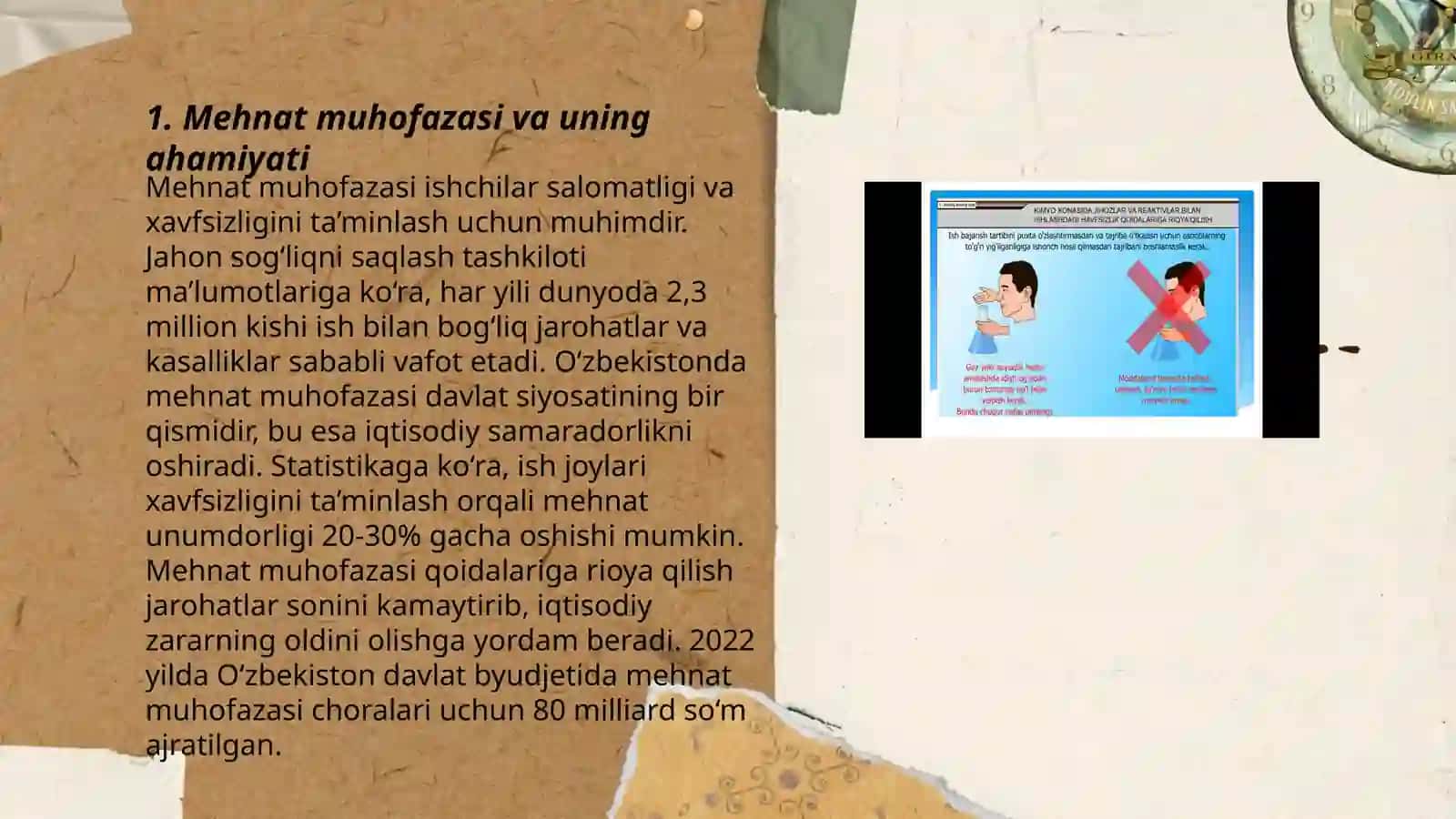 Nima uchun men " Mehnat muhofazasiva xavfsizlik texnikasi"ta'lim yoʻnalishini tanladim 3