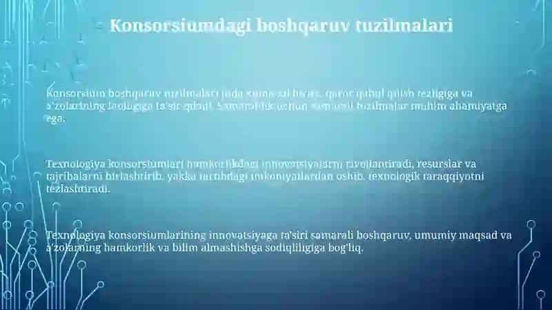 Texnologiyalar konsortsiumi 3