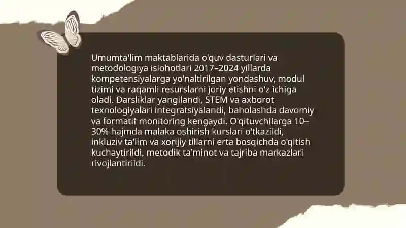 Umumta'lim maktablarida o'quv dasturlari va metodologiya islohotlari 3