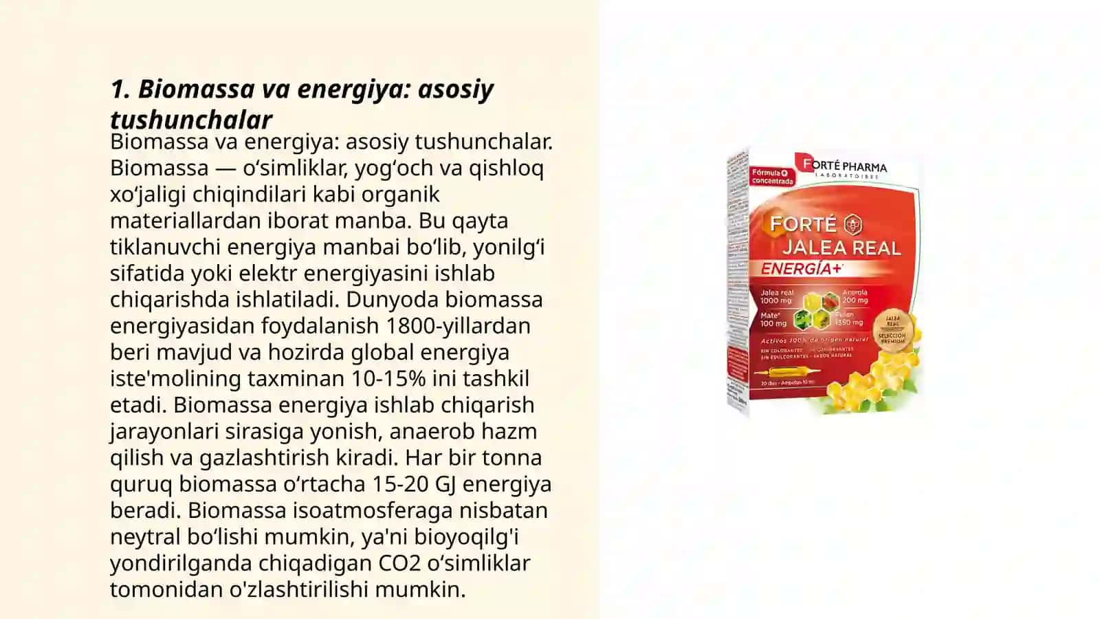 Biomassa va energiya: asosiy tushunchalar 3