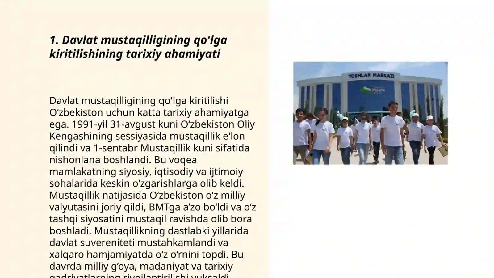 Davlat Mustaqilligining Qo'lga Kiritilishi 3