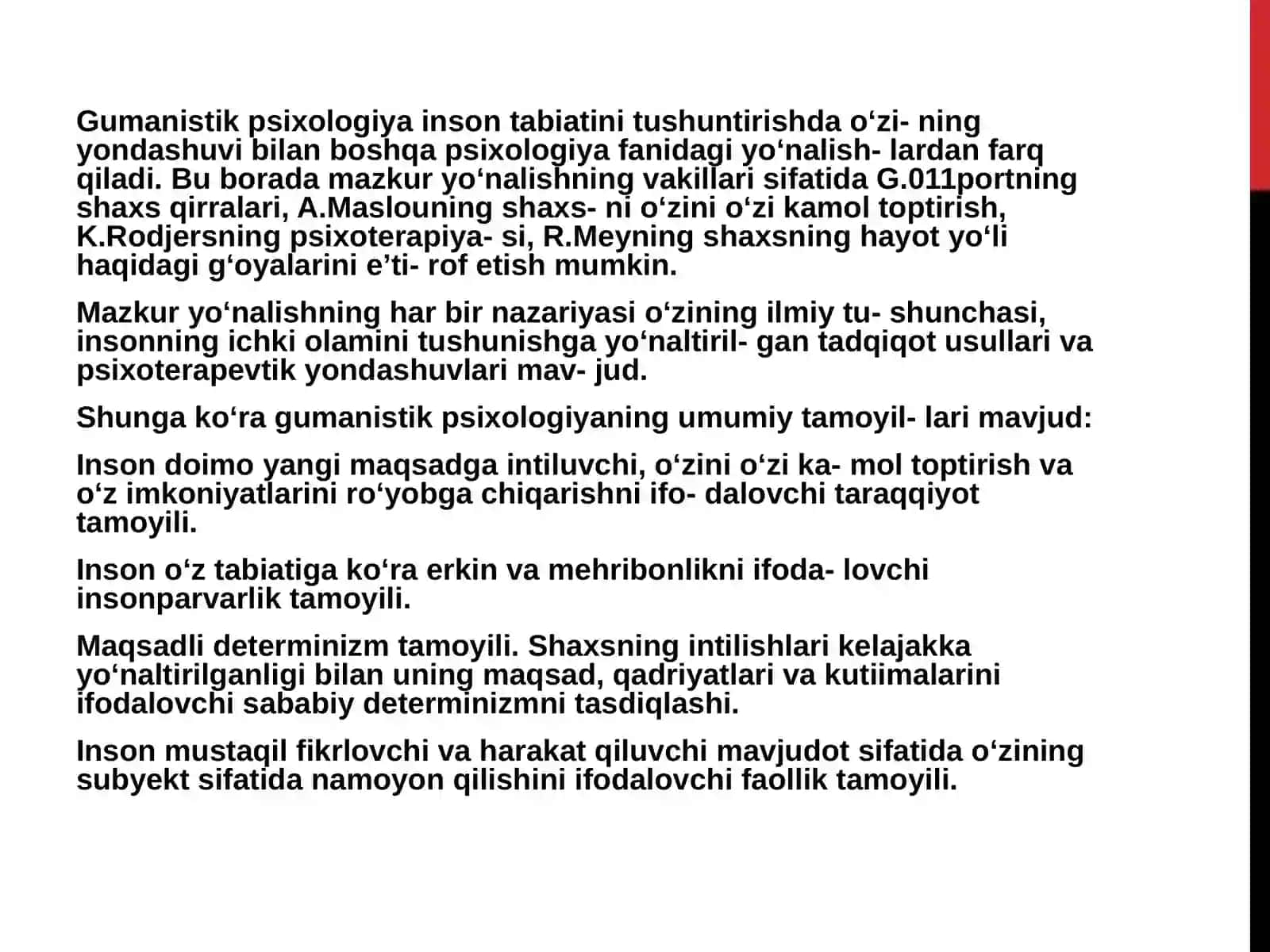 YANGI DAVR PSIXOLOGIYASIGA UMUMIY TAVSIFNOMA 3