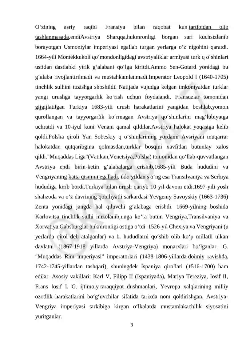 Avstriya imperiyasida milliy masala (XVII asrning ikkinchi yarmi – XVIII asr) 3