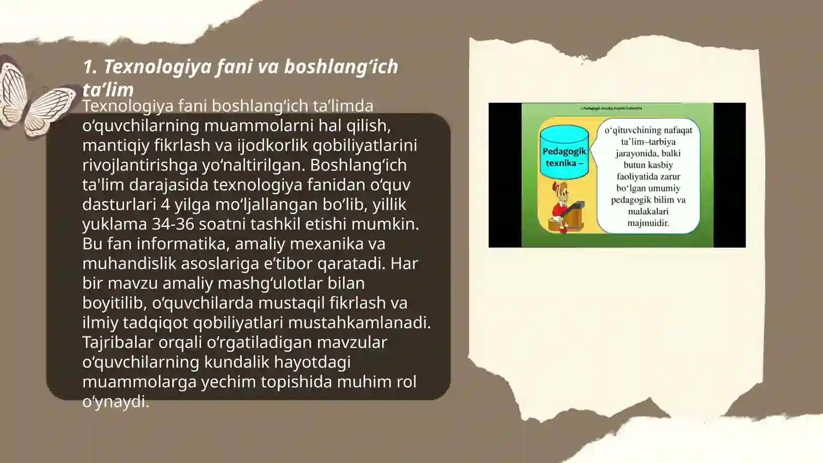 Boshlangʻich sinflarda tehnologiya fani haqida umumiy tushuncha 3