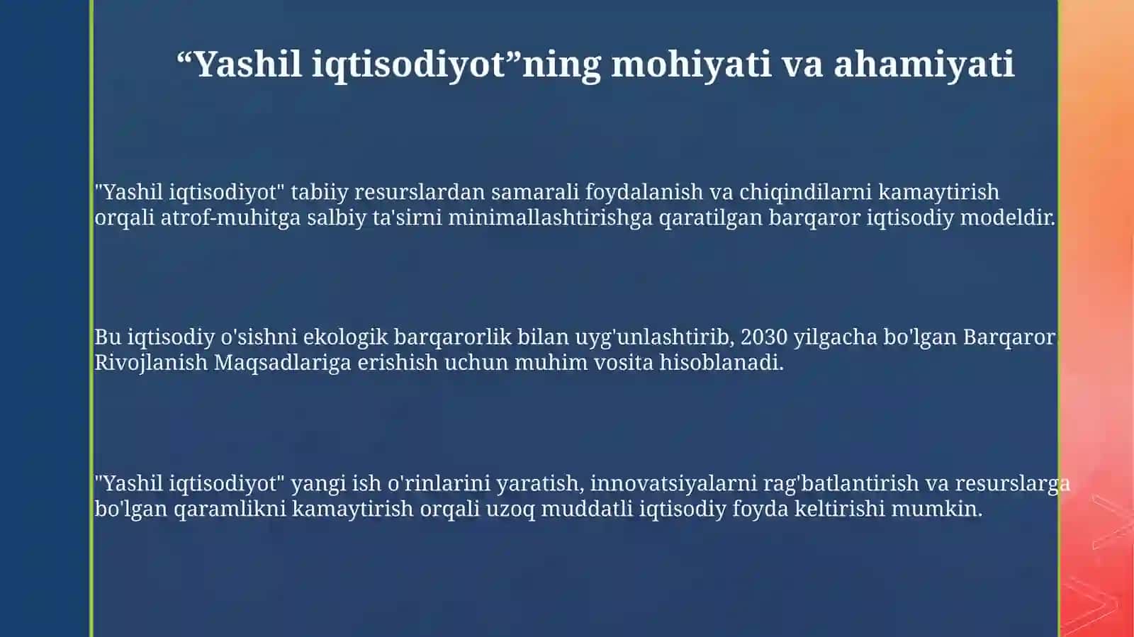 Yashil iqtisodiyotning huquqiy asoslari 3