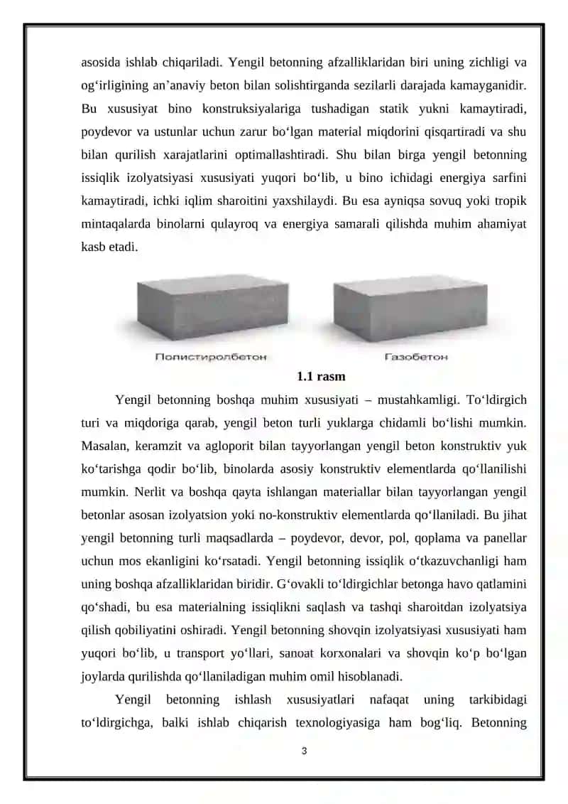 Yengil to‘ldirgichlar (keramzit agloporit nerlit) 3