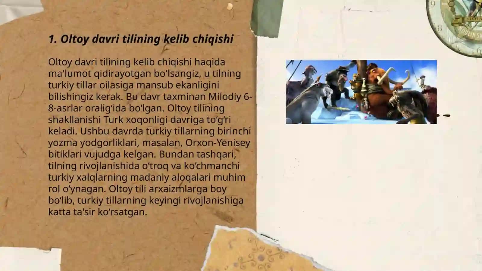 Oltoy davri tili 3