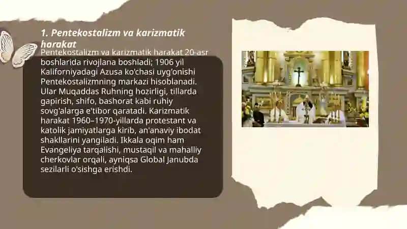Xristianlik dinidagi yangi oqimlar 3