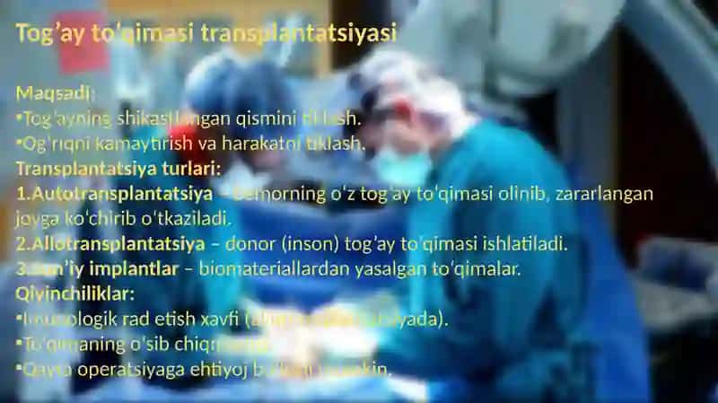 Tog’ayto’qimasining regeneratsiyasi va transplantatsiyasi 3