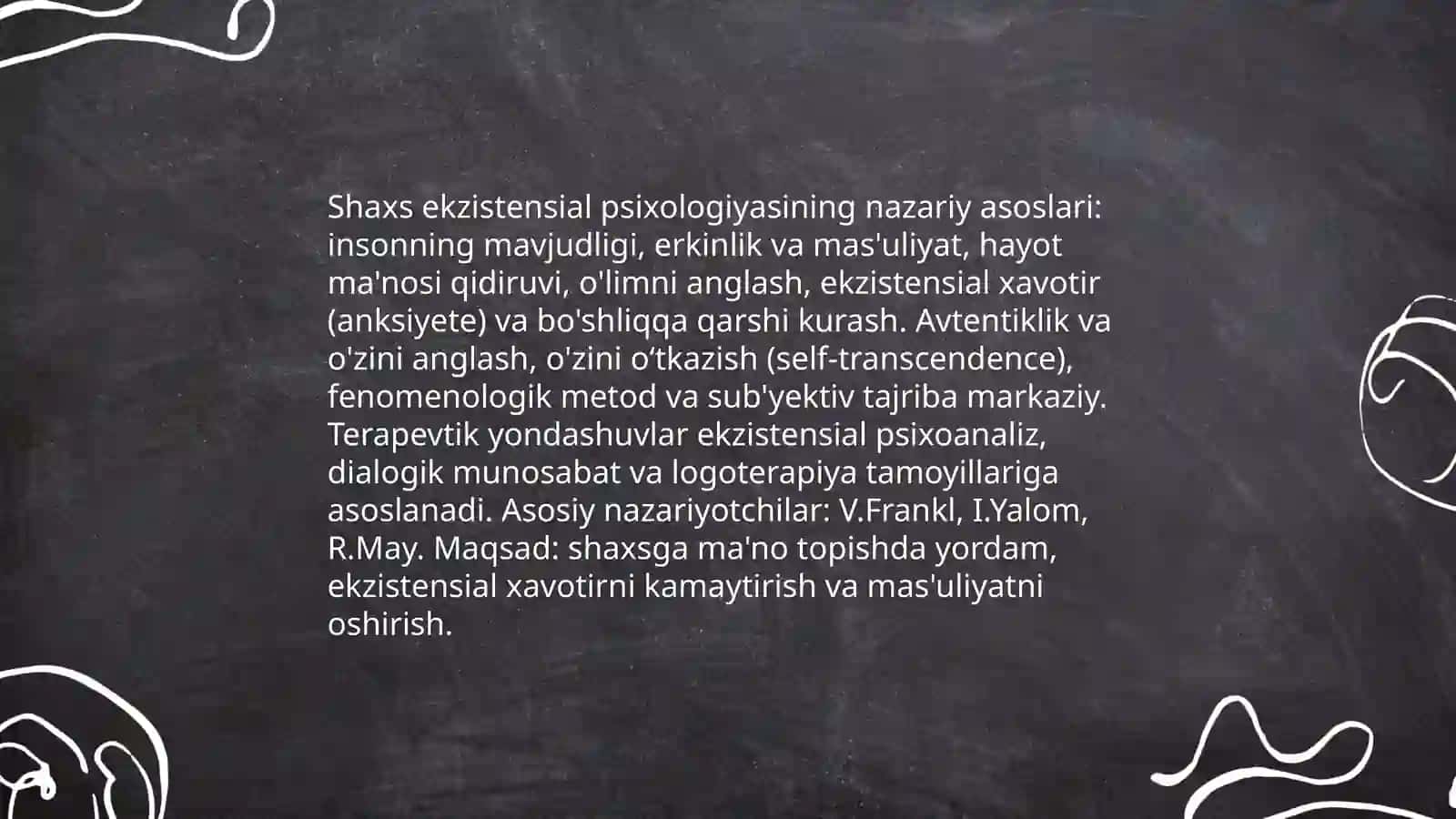 Shaxs ekzistensial psixologiyasi va Shaxsga faktorli yondashuvlar 3