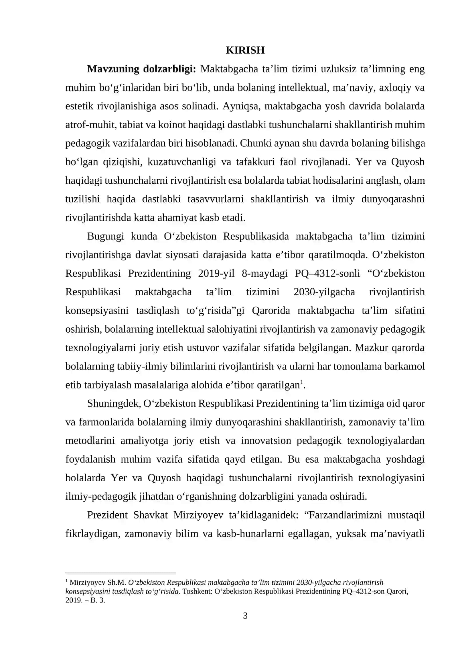 Yer va quyosh haqida tushunchani rivojlantirish texnologiyasi 3