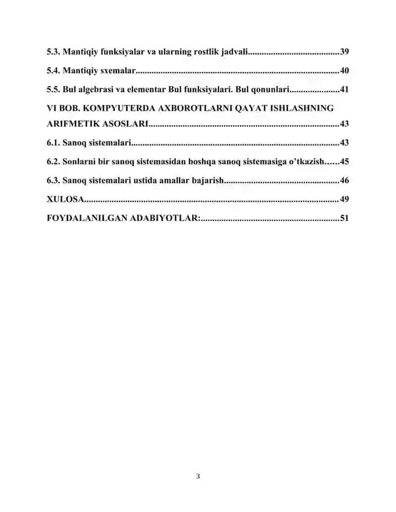 Informatika Nazariy Asoslari 3