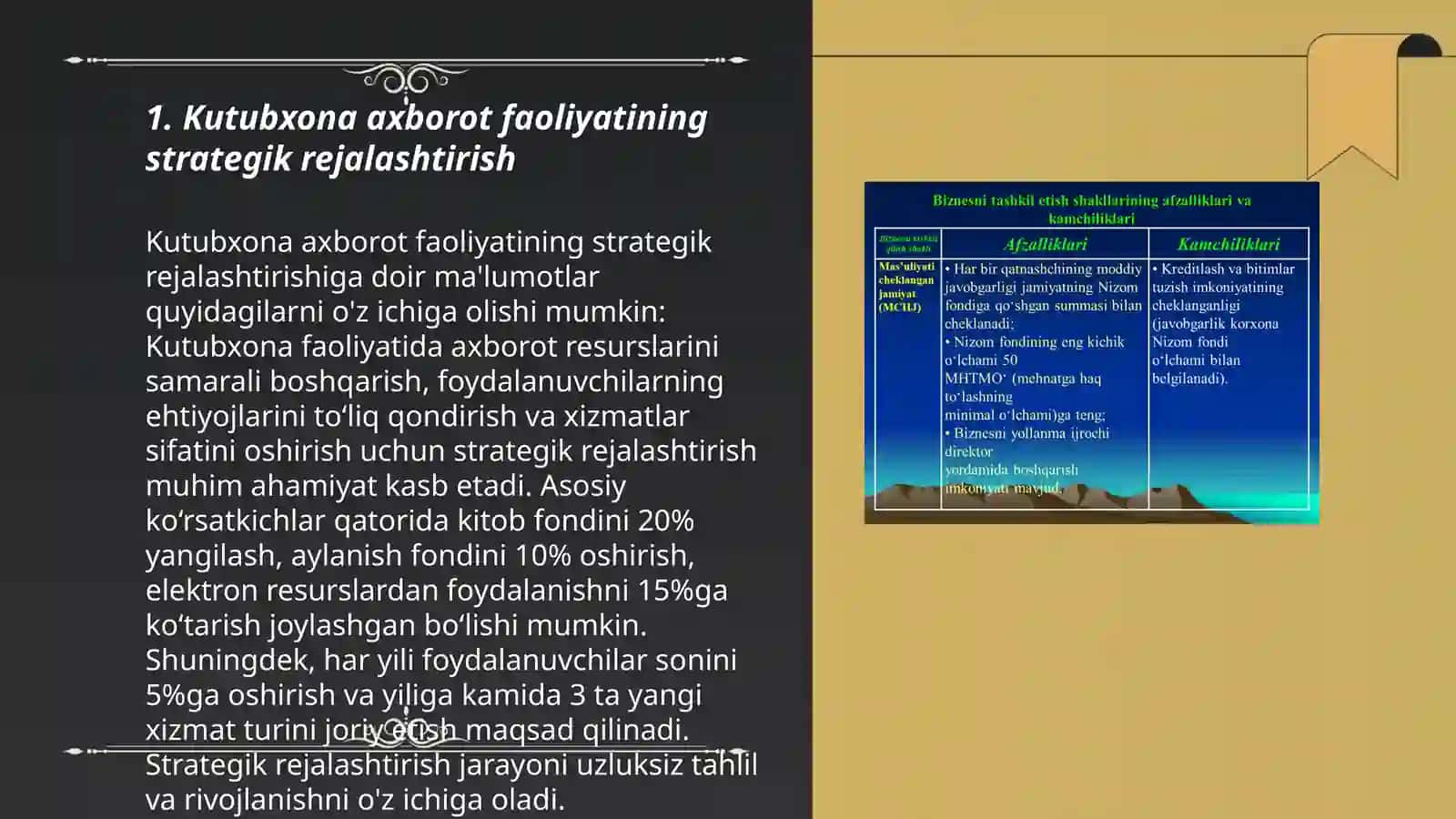Kutubxona axborot faoliyatini boshqarish jarayonida qarorlar ishlab chiqish va ularni amalga oshirish 3