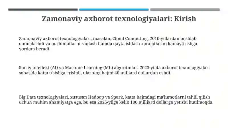 Zamonaviy axborot texnologiyalari 3