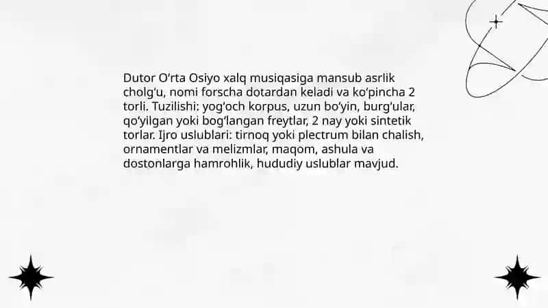 Oʻrta Osiyo xalqlari musiqiy cholgʻu asboblari 3