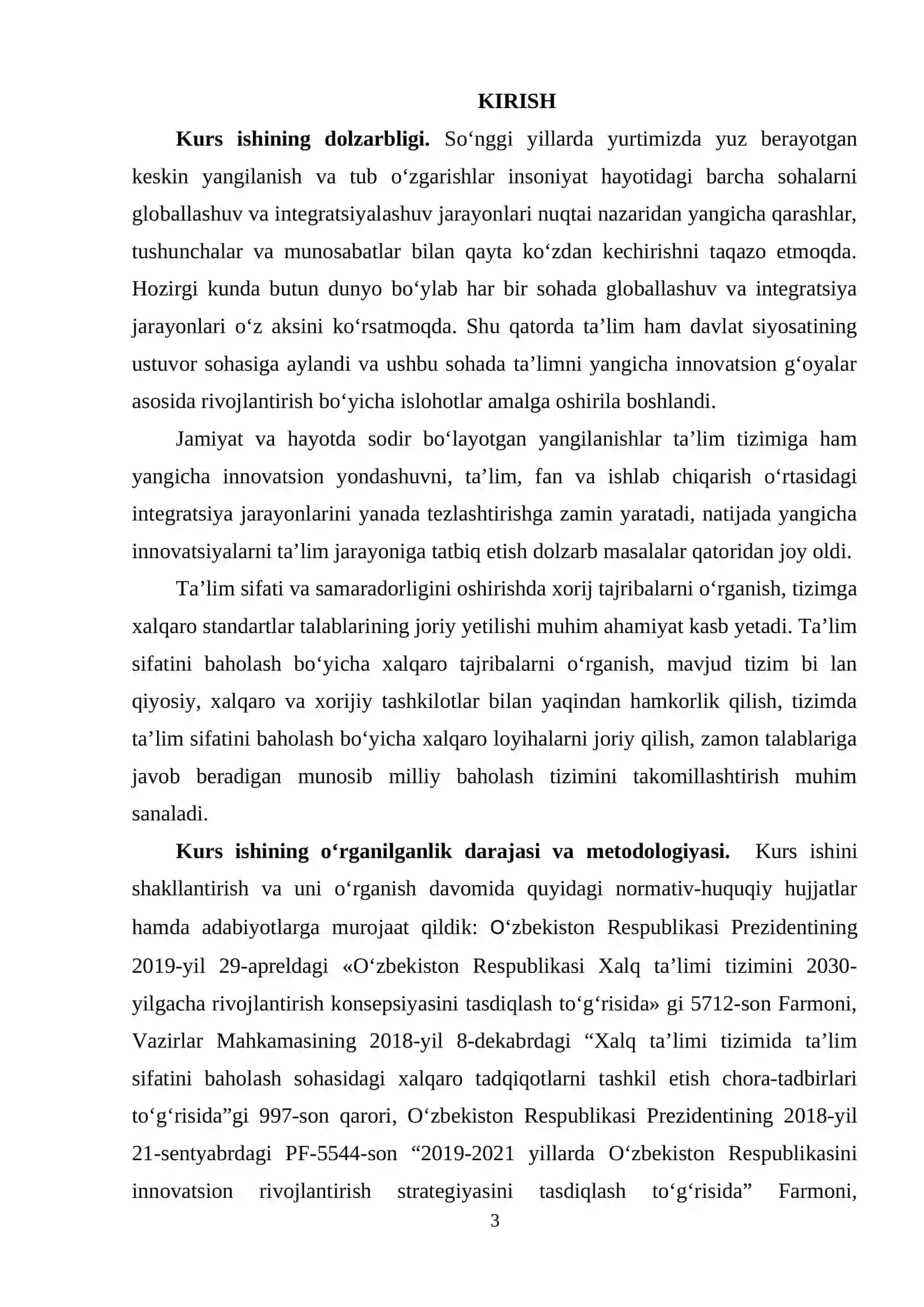 Ta'lim sifatini baholashning xalqaro tizimi 3