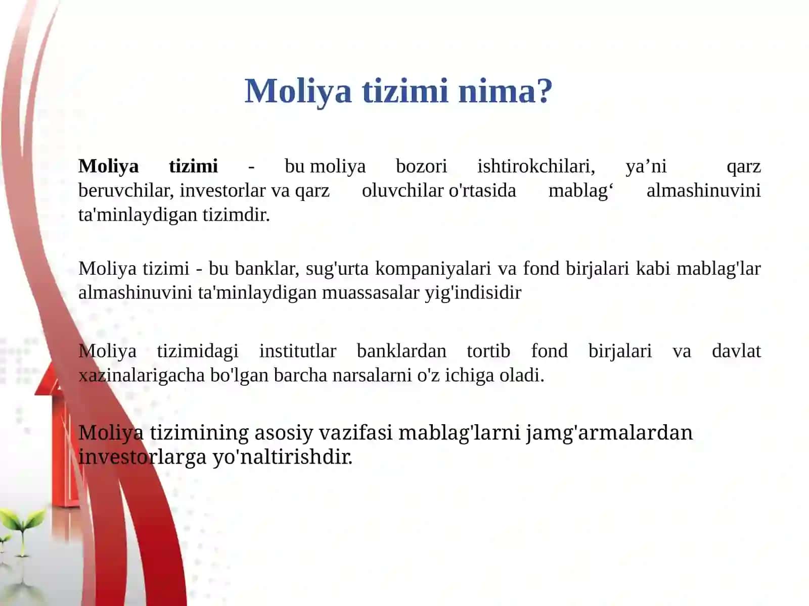 Молия бозори ва фоиз ставкалари 3