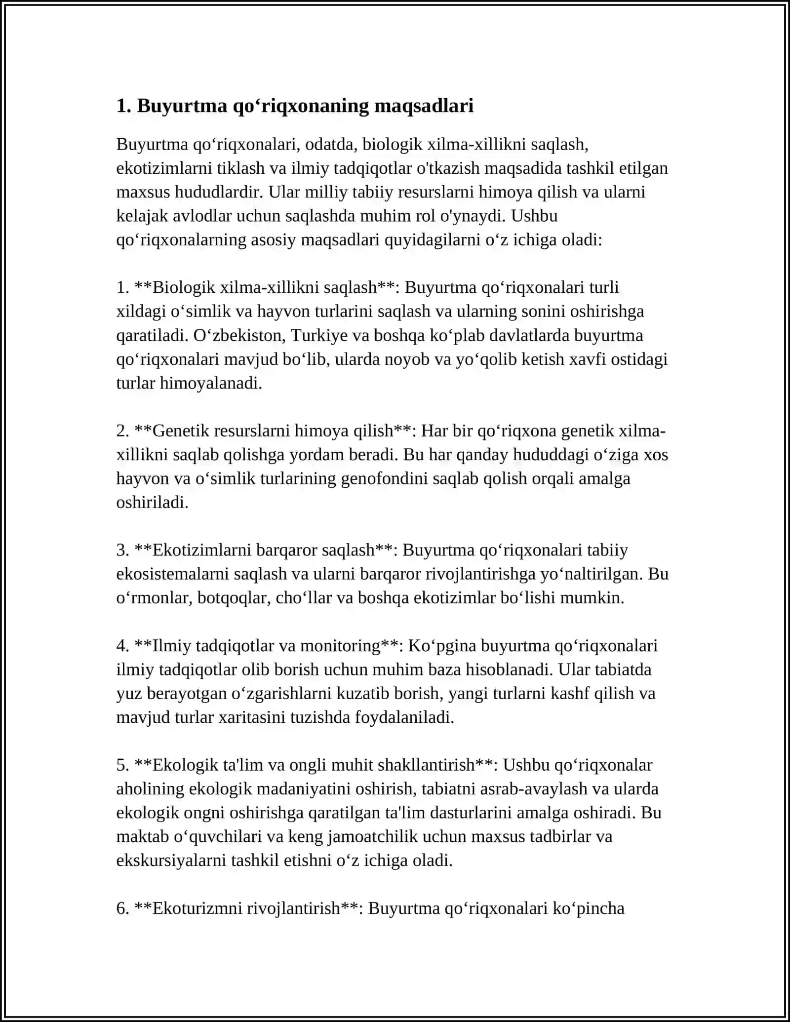 MAJMUA (LANDSHAFT) BUYURTMA QO‘RIQXONASI FAOLIYATI 3