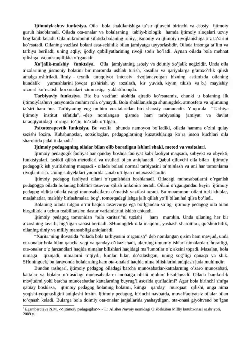 OILADA OLIB BORILADIGAN IJTIMOIY-PEDAGOGIK FAOLIYAT 3