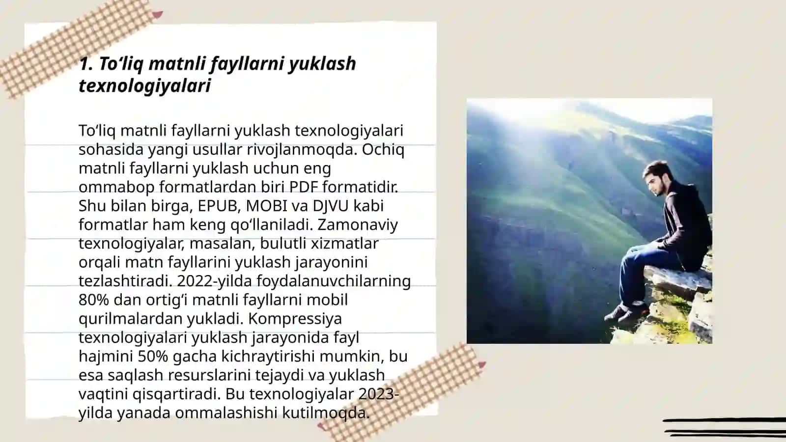 Toʻliq matnli fayllarni yuklash texnologiyalari 3