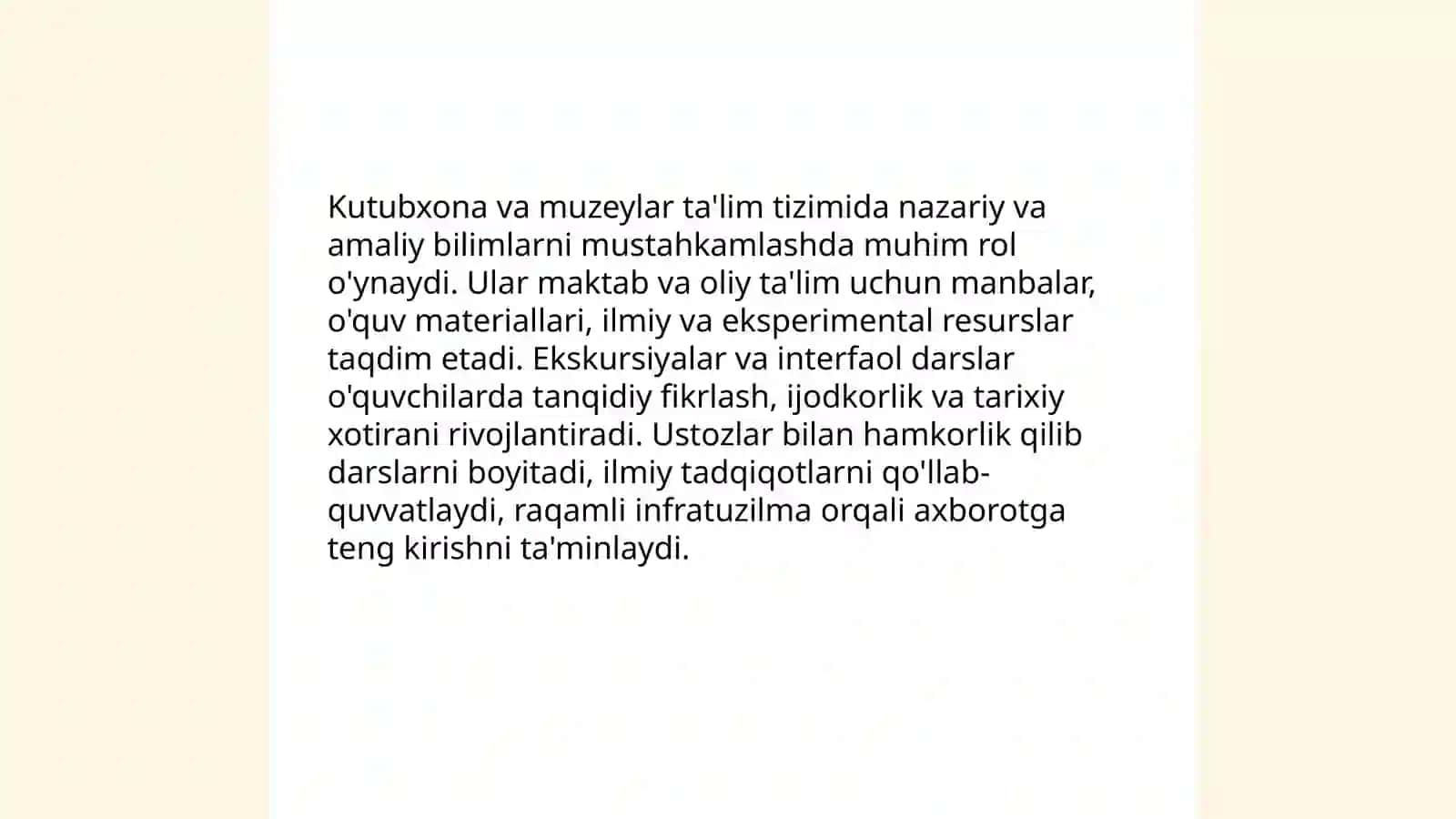 Kutubxona va muzey – talim, tarbiya va axborot maskani 3