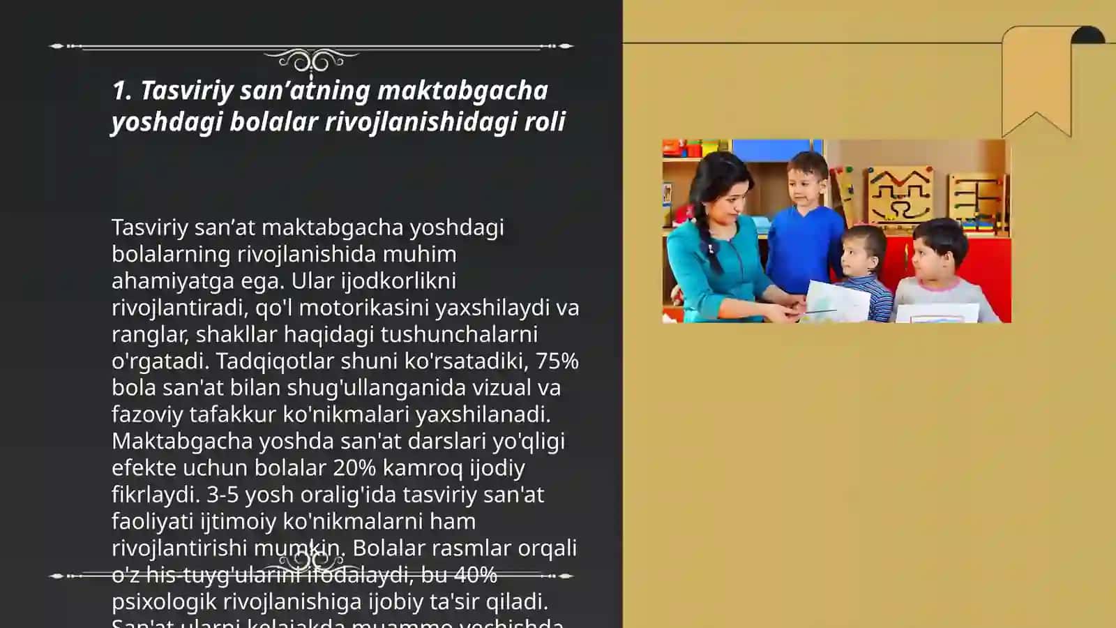 Tasviriy Faoliyat Mashg'ulotlari 3