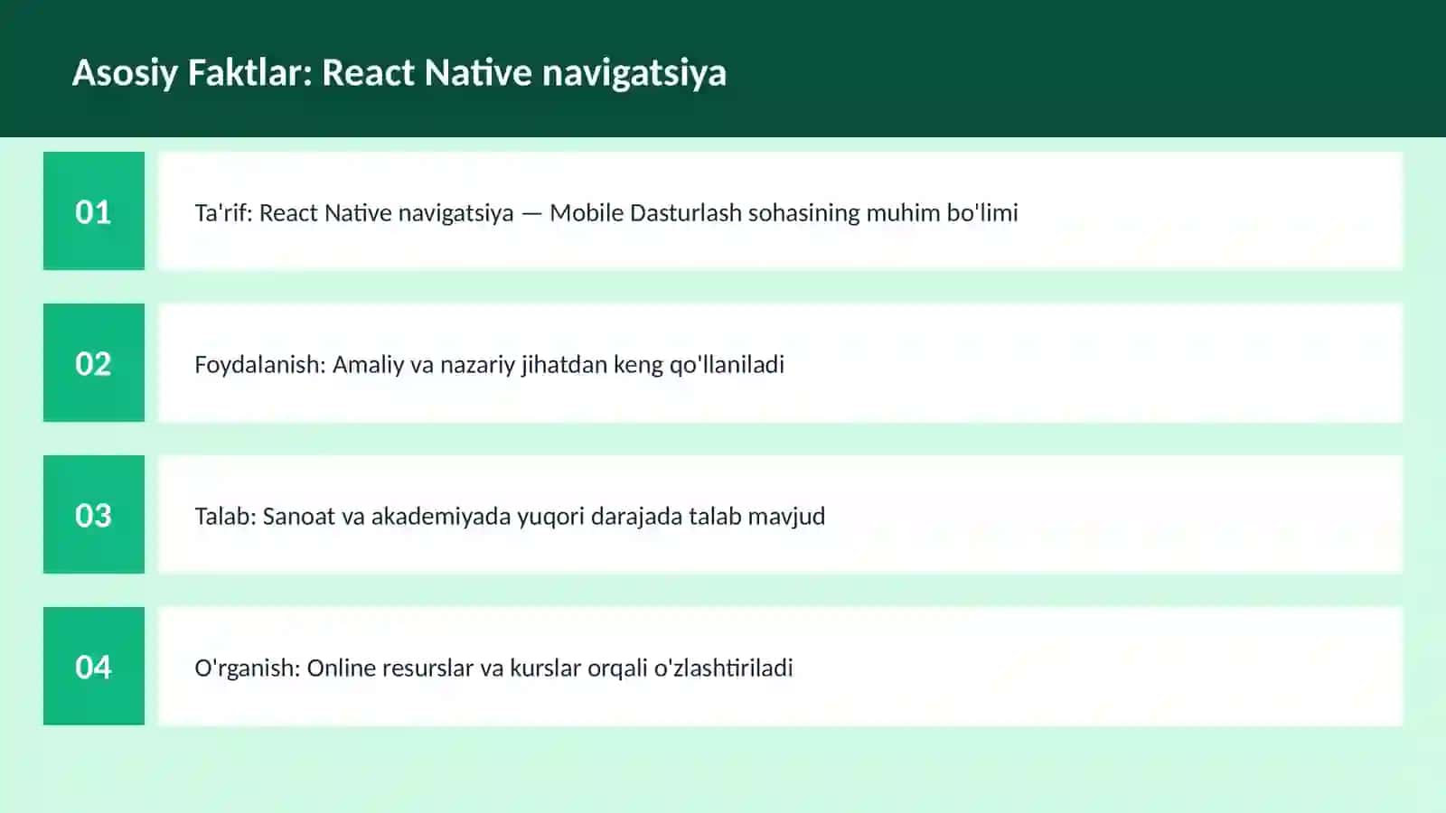 React Native navigatsiya 3