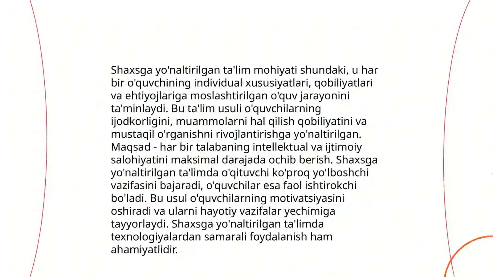Shaxsga yònaltirilgan ta'lim texnologiyalari 3