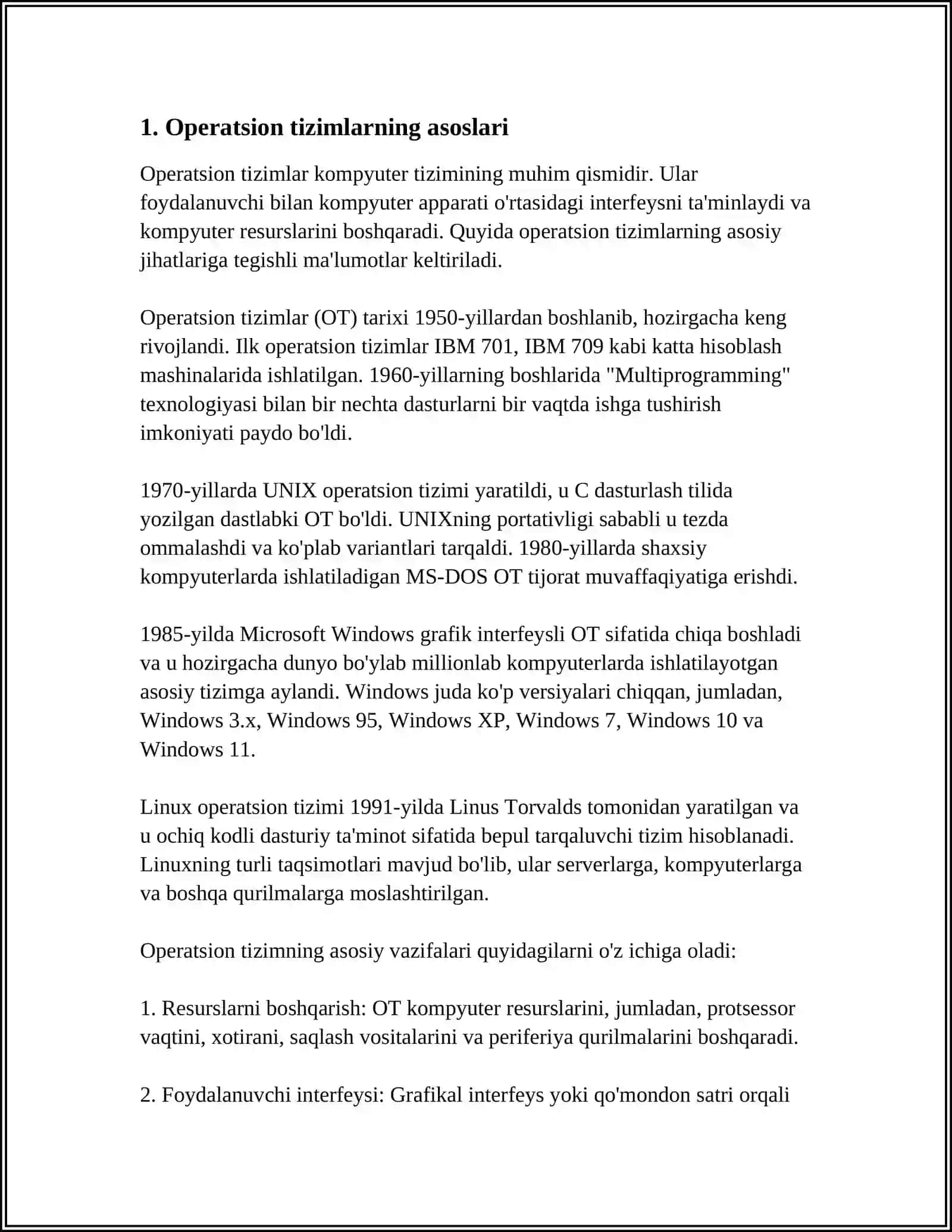 OPERATSION TIZIMLAR ADMINISTRATSIYASI 3