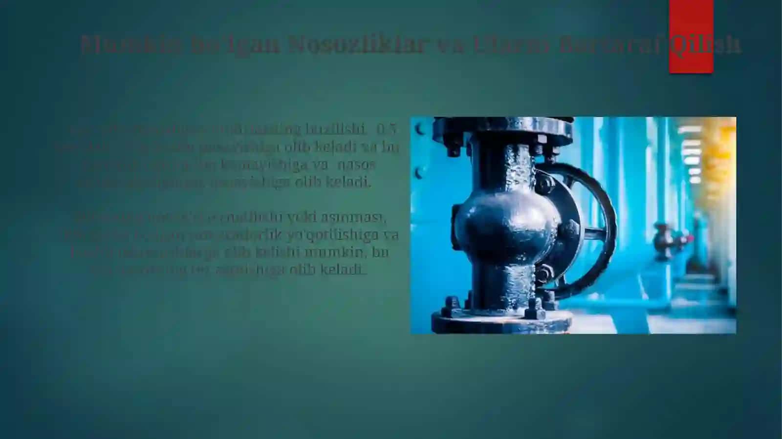 Hajmiy Nasoslar tuzilishi va ishlash jarayoni 3