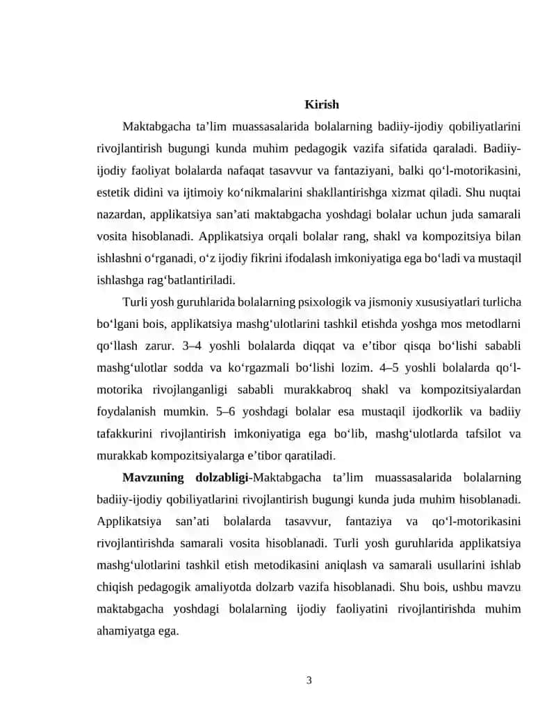 MTMning turli yosh guruxlarida applikatsiyaga o‘rgatish metodlari 3