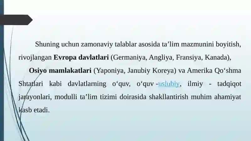 Texnologiyadarslari daxorijiy ta’lim tizimidan foydalanish 3
