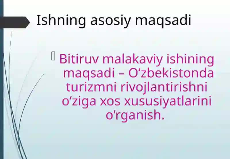 O‘zbekistonda turizmni rivojlantirishni o‘ziga xos xususiyatlari va istiqbollari 3