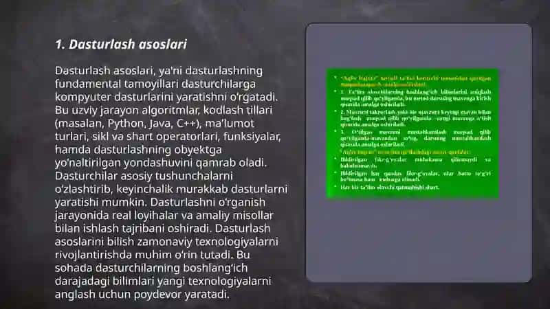Dasturlash asoslari 3