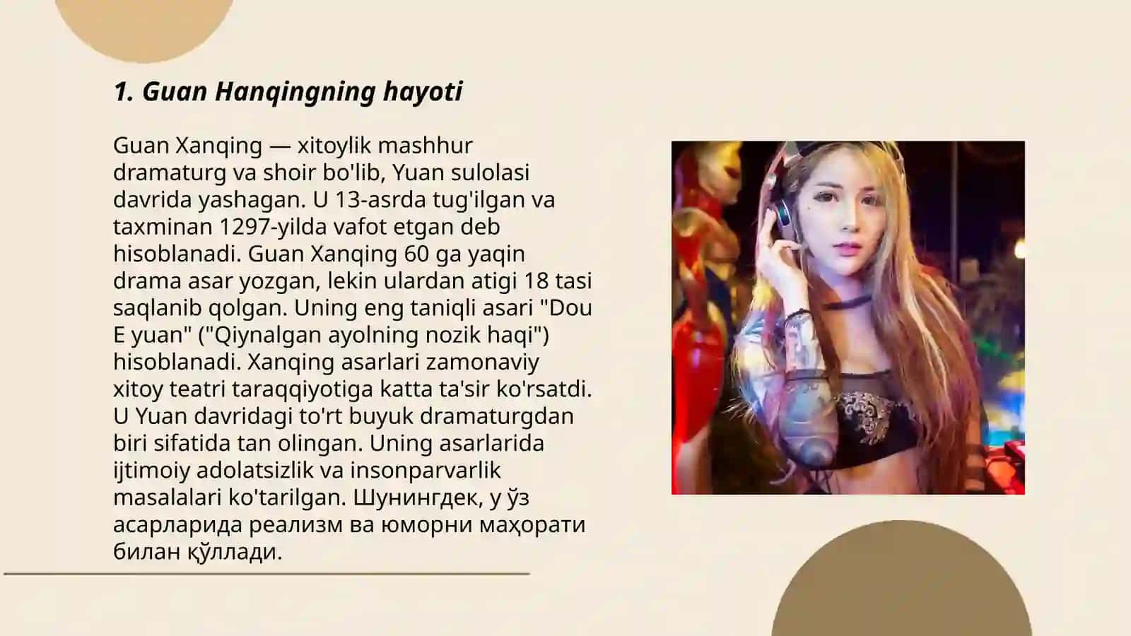 Guan Hanqing (关汉卿) Xitoy dramaturgiyasi otasi 3