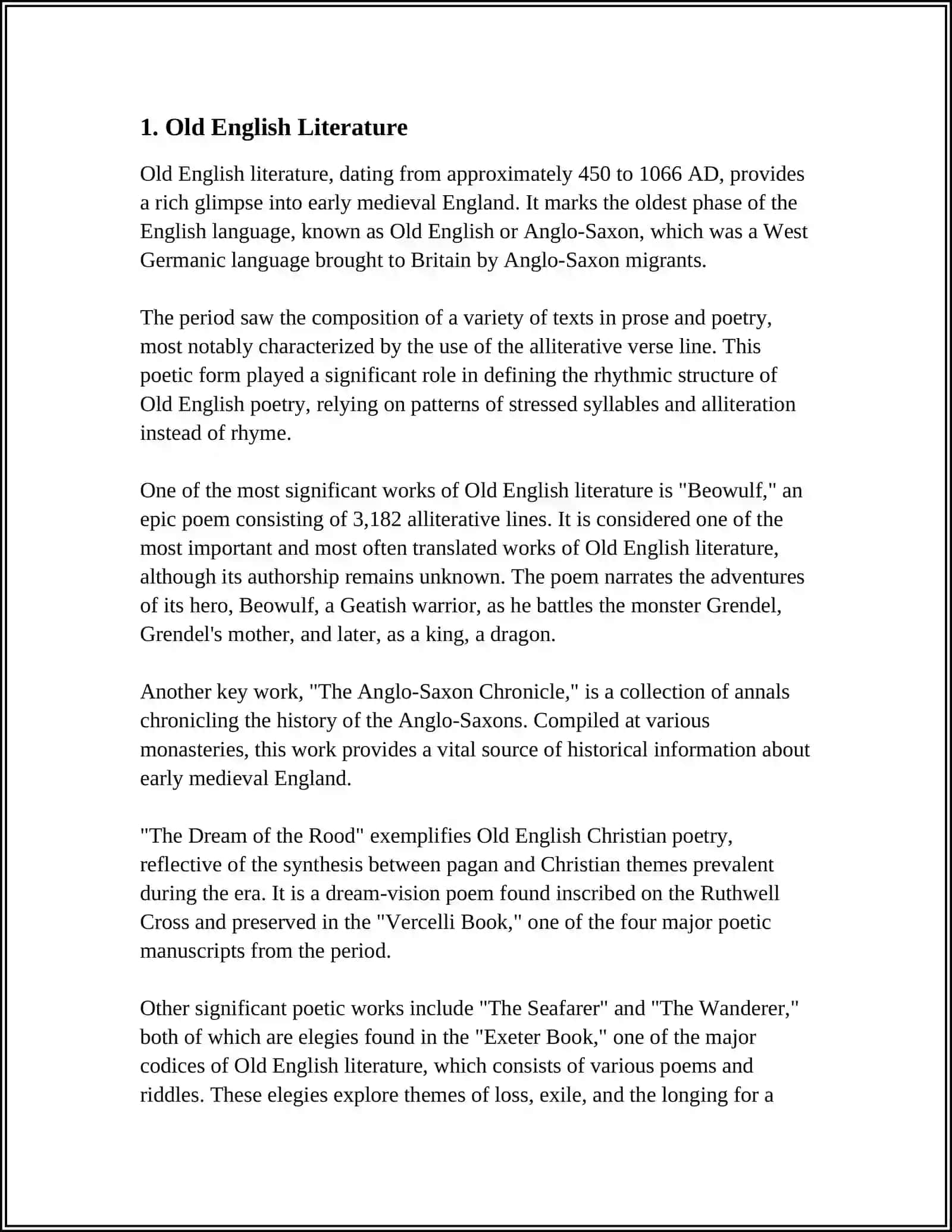 LITERARY HISTORY 3