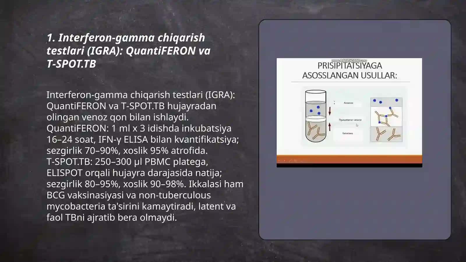 Interferon-gamma chiqarish testlari (IGRA): QuantiFERON va T‑SPOT.TB 3