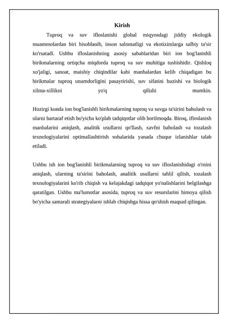 Ion bog'lanishli birikmalarni aniqlash va baholash usullari 3