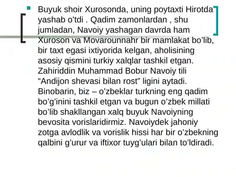 ALISHER NAVOIYNING HAYOTI VA IJODI 3