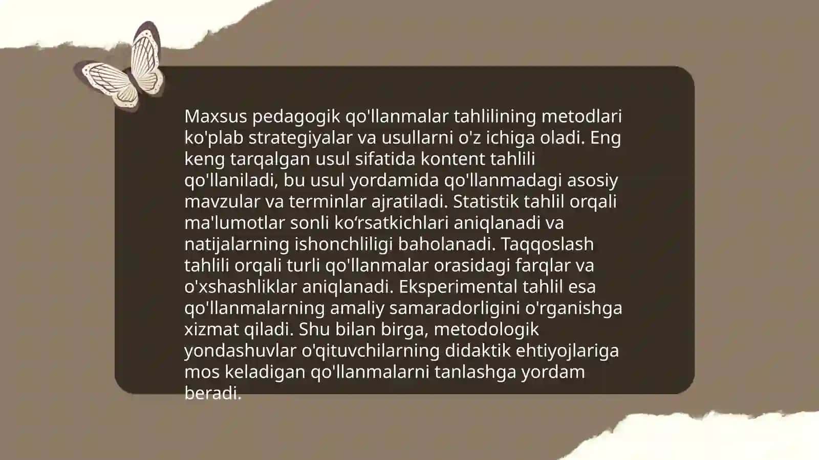 Maxsus pedagogikaga oid o'quv qo'llanmalar taxlili 3