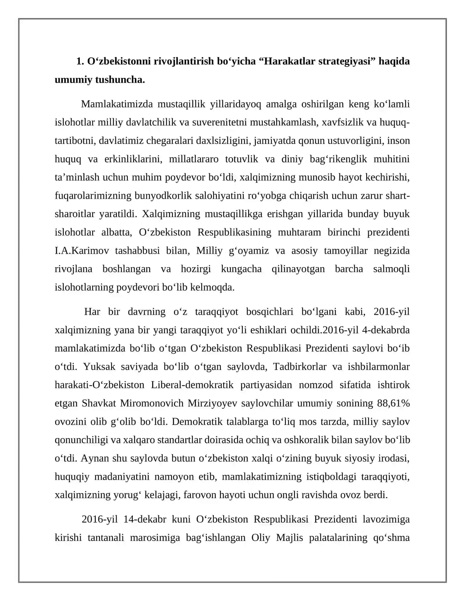 Harakatlar strategiyasi- O‘zbekiston Milliy Tarqqiyoti Yangi Bosqichining Asosi 3