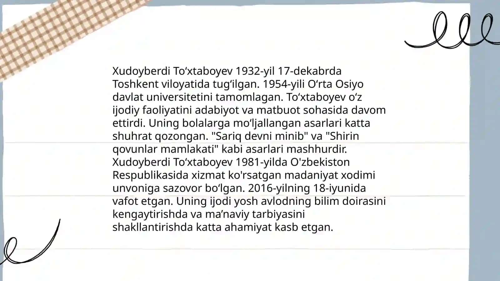 Mungli koʻzlar Xudoyberdi Toʻxtaboyev 3