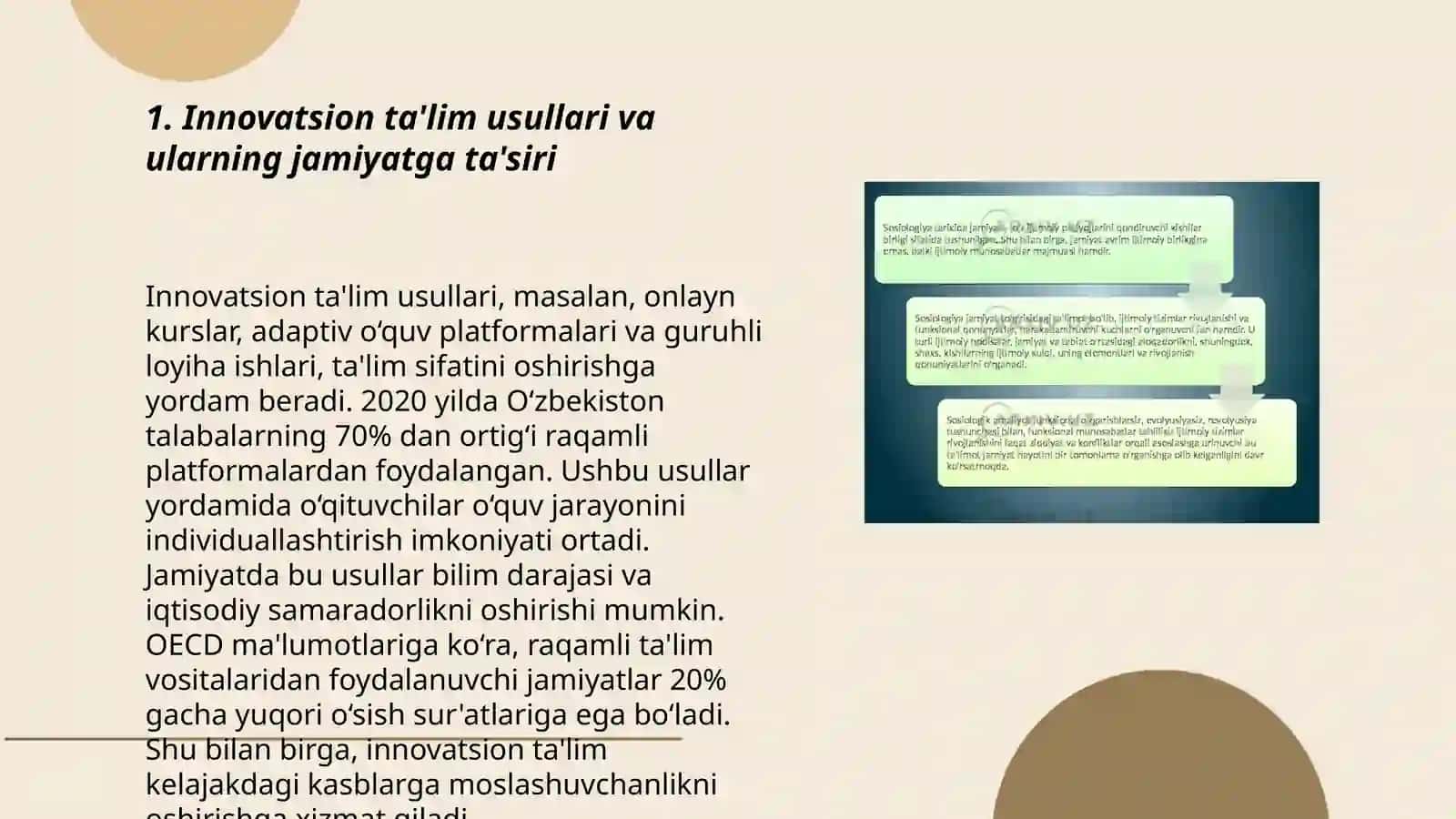 Innovatsiya va jamiyat. Pedagog va tarbiyachilarning innovatsiyalarga munosabati 3